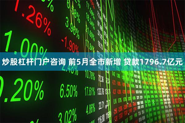 炒股杠杆门户咨询 前5月全市新增 贷款1796.7亿元