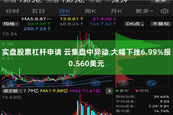 实盘股票杠杆申请 云集盘中异动 大幅下挫6.99%报0.56